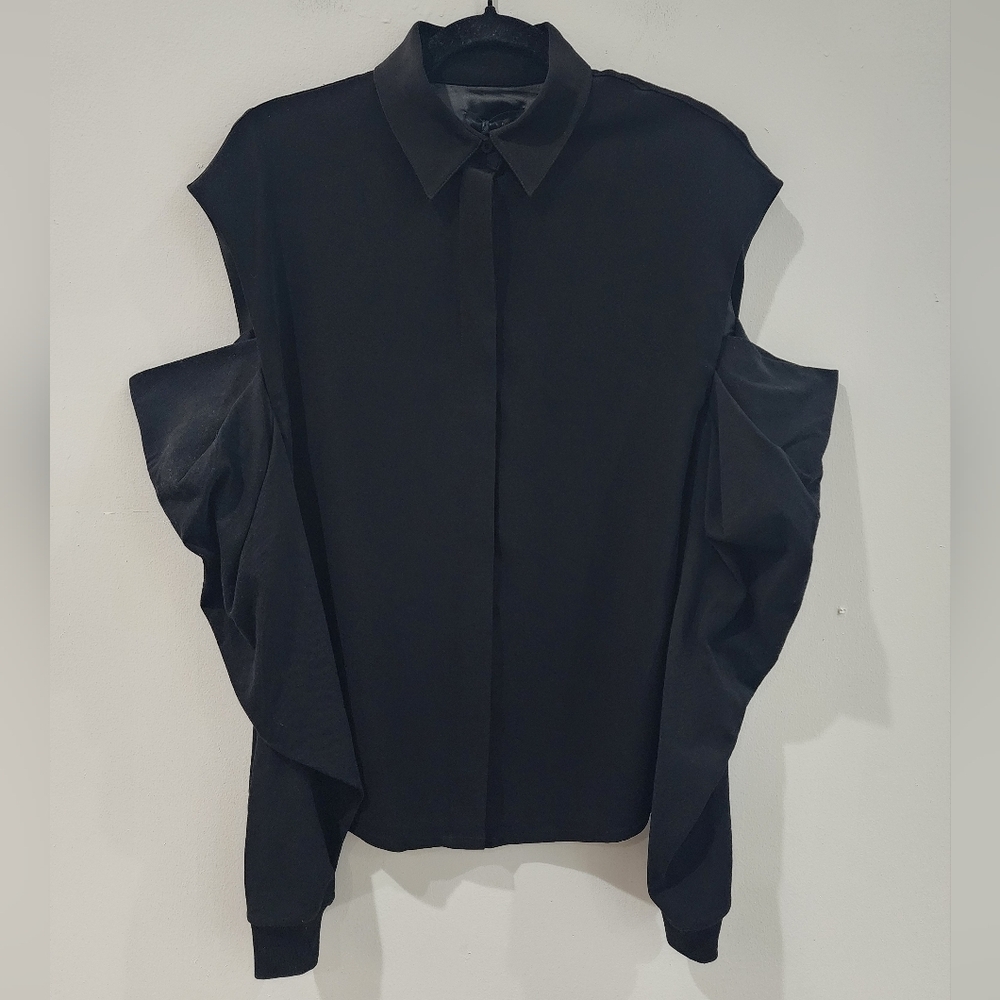 RtA Catlotta Top Draped Sleeve Top